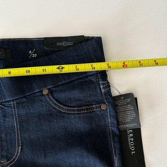 Liverpool Jeans Company Dark Indigo Jeggings Size 4/27 - Picture 11 of 16